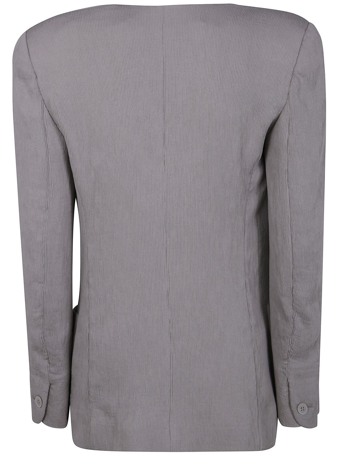 EMPORIO ARMANI Ribbed Single Breasted Blazer for Women