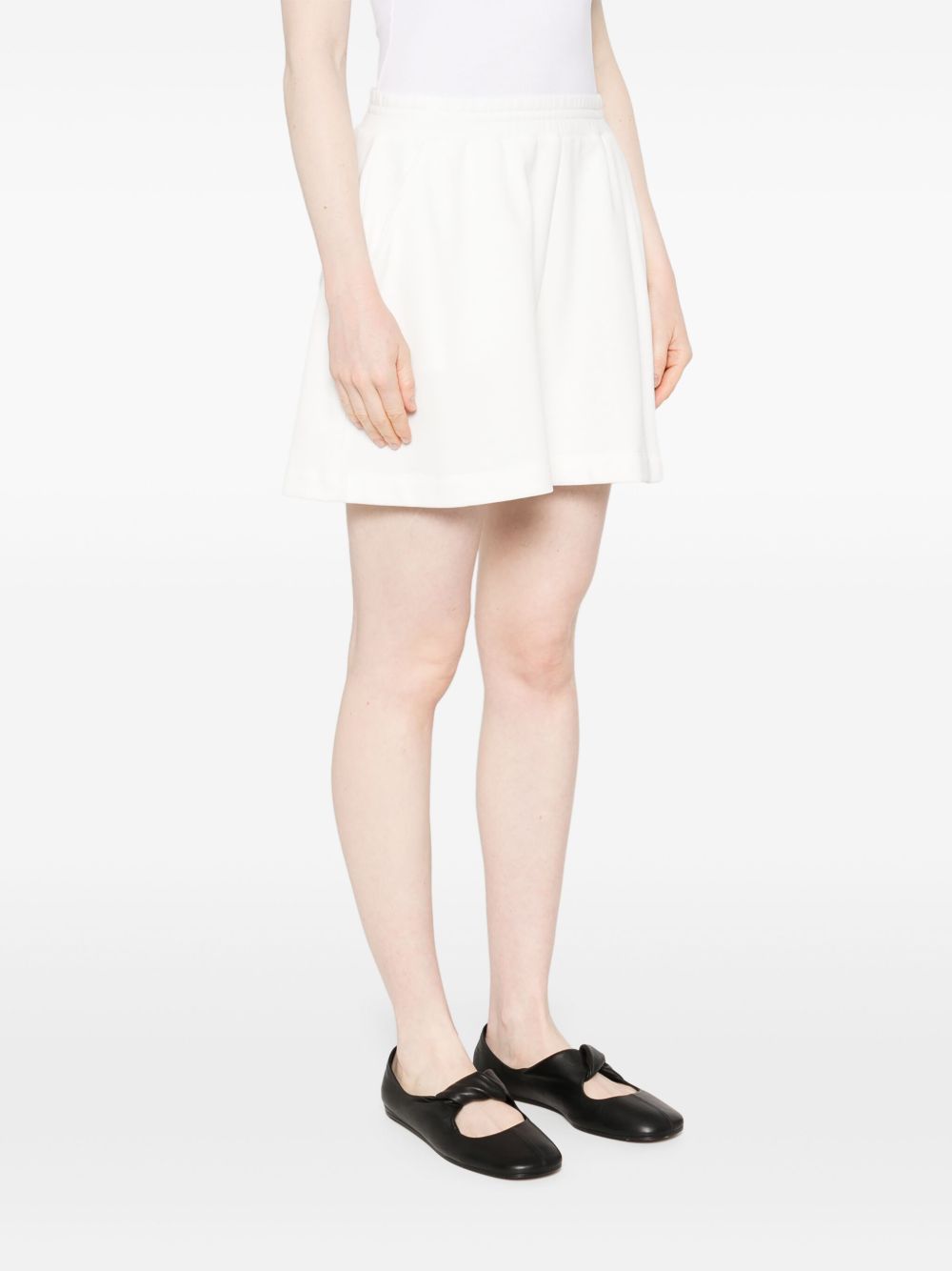 EMPORIO ARMANI Organic Cotton Shorts with Drawstring Waistband for Women