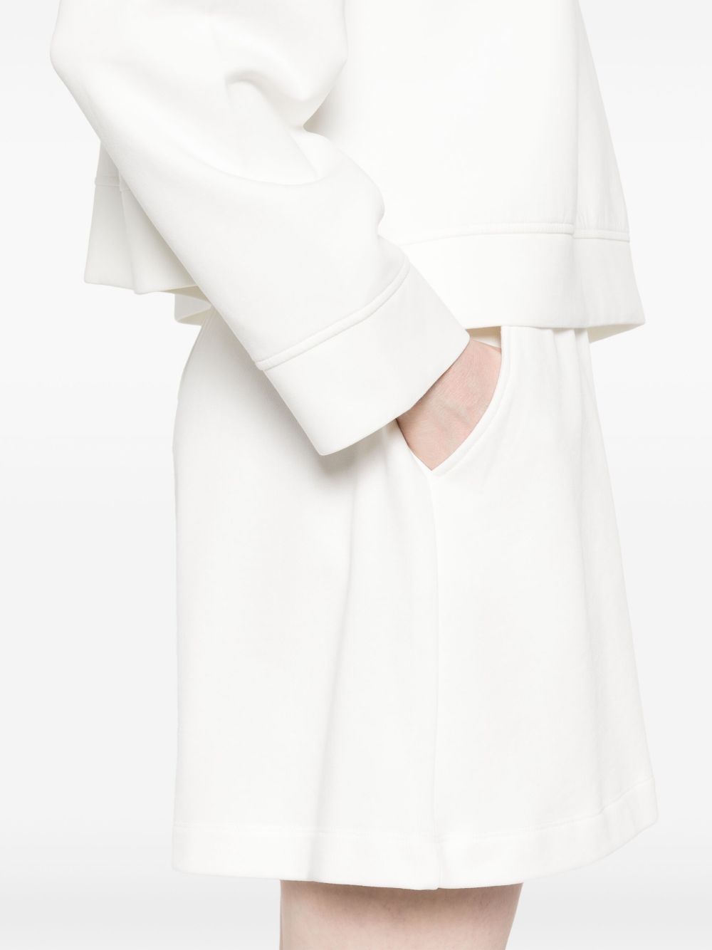 EMPORIO ARMANI Organic Cotton Shorts with Drawstring Waistband for Women