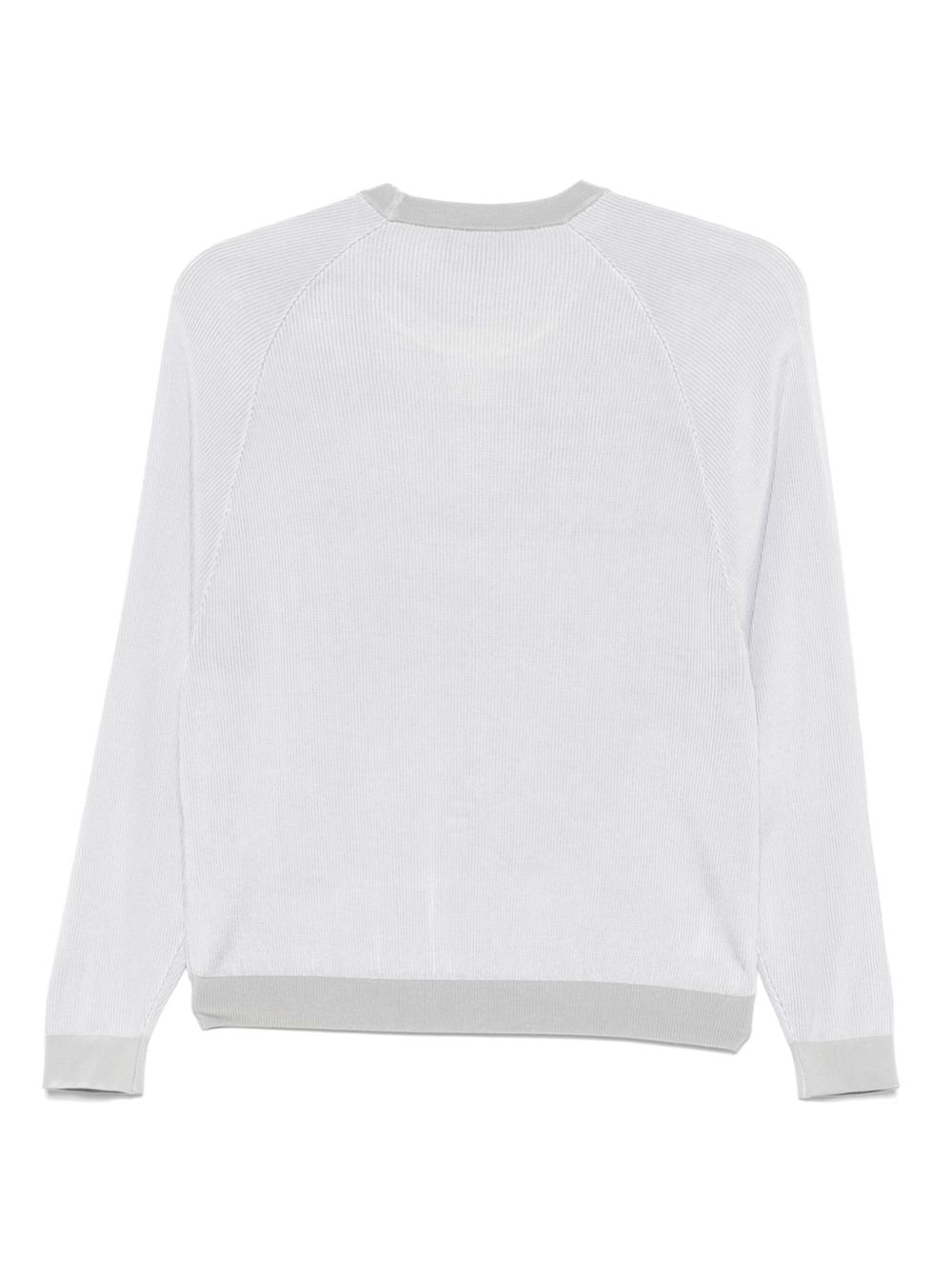 EMPORIO ARMANI Logo Striped Crew Neck Sweater for Women