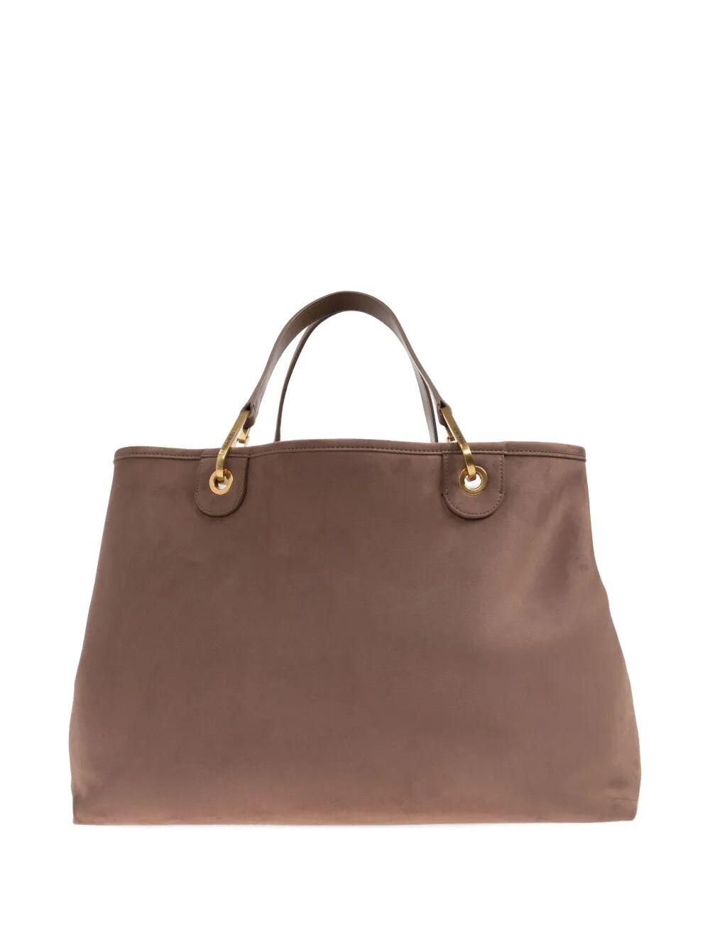 EMPORIO ARMANI XL Suede Chain Shopping Bag