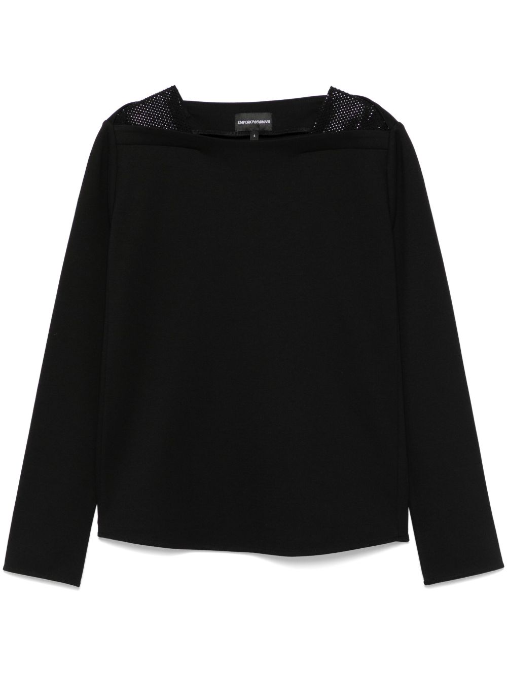 EMPORIO ARMANI Boat Neck Sweater for Women - SS25 Collection