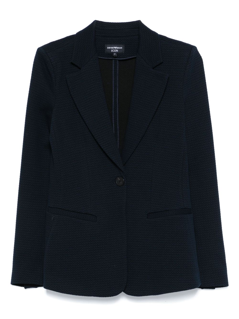 EMPORIO ARMANI Elegant Single-Breasted Cotton Blazer