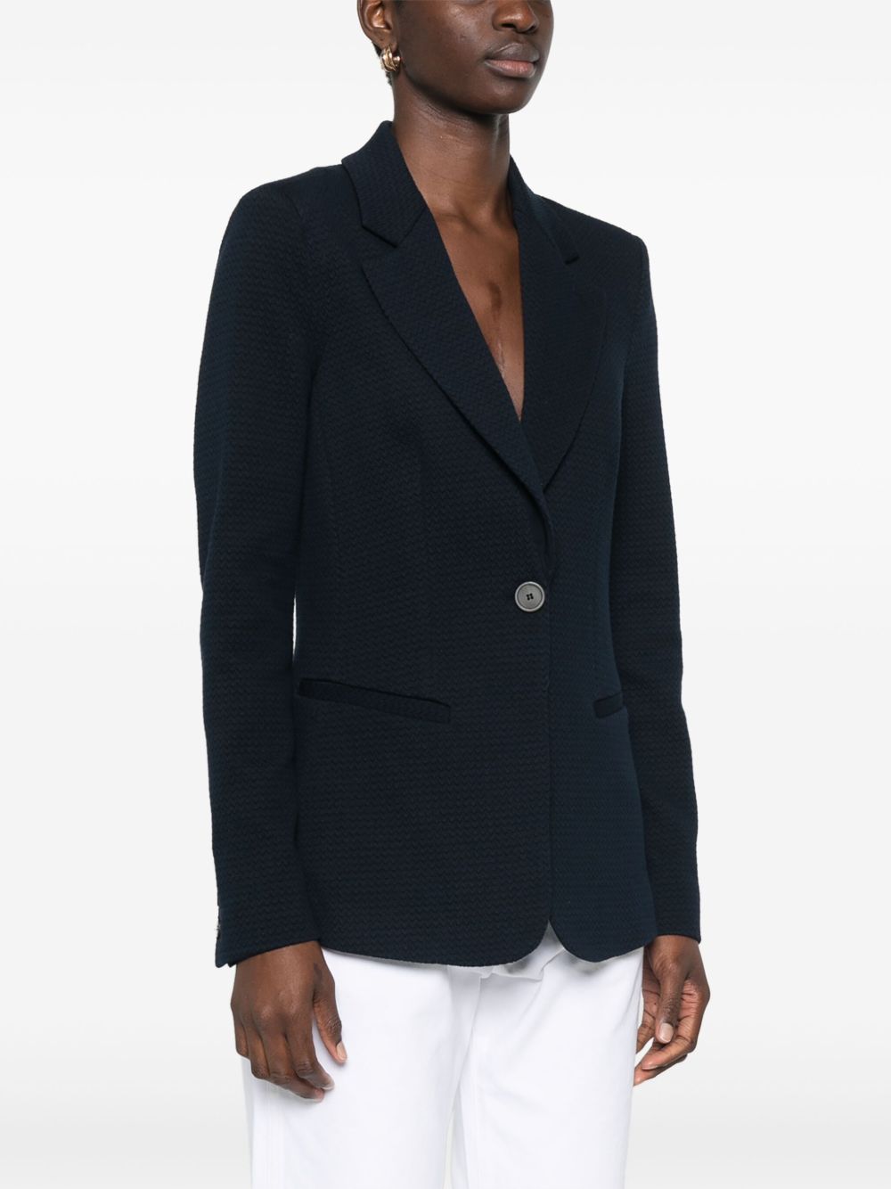 EMPORIO ARMANI Elegant Single-Breasted Cotton Blazer