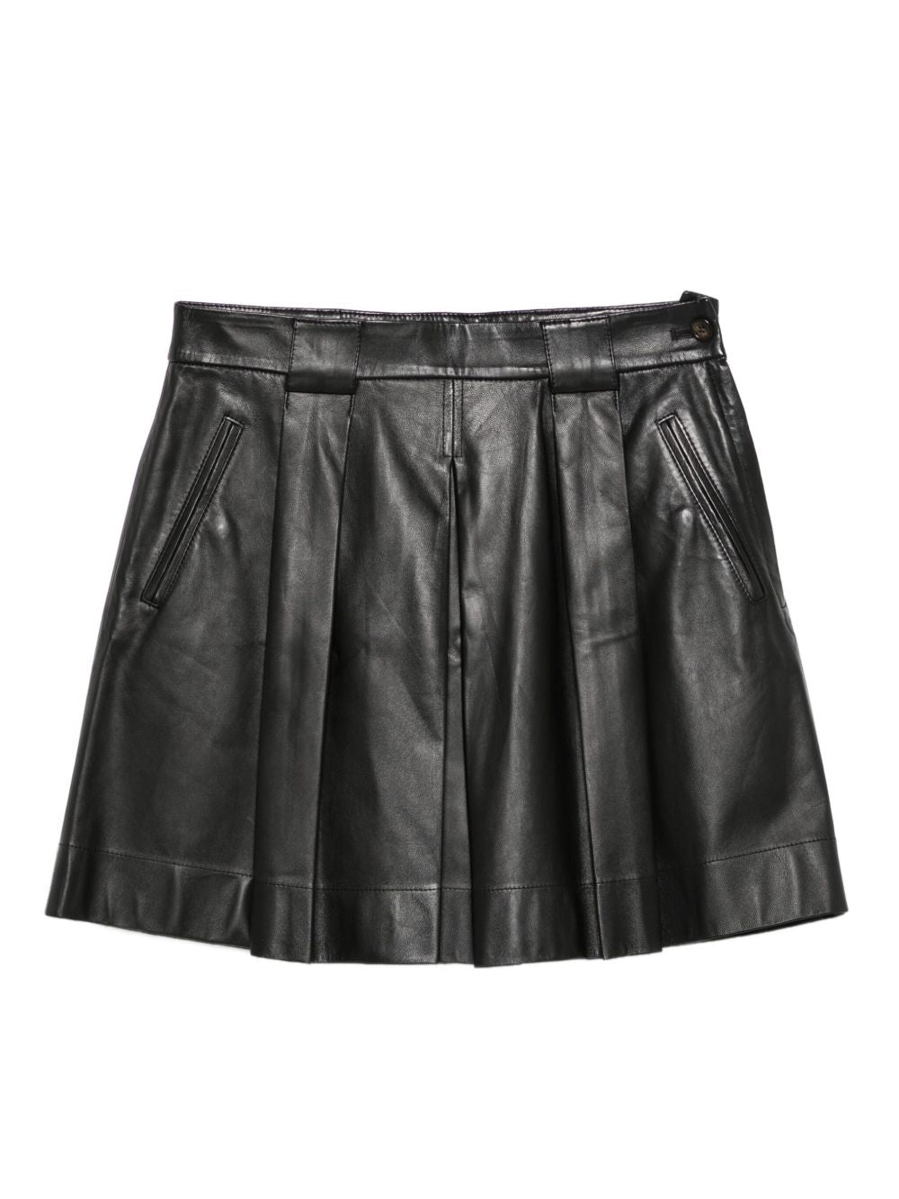 EMPORIO ARMANI Leather Mini Skirt