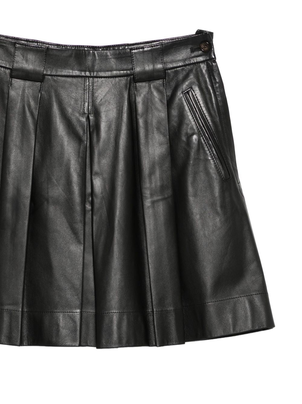 EMPORIO ARMANI Leather Mini Skirt