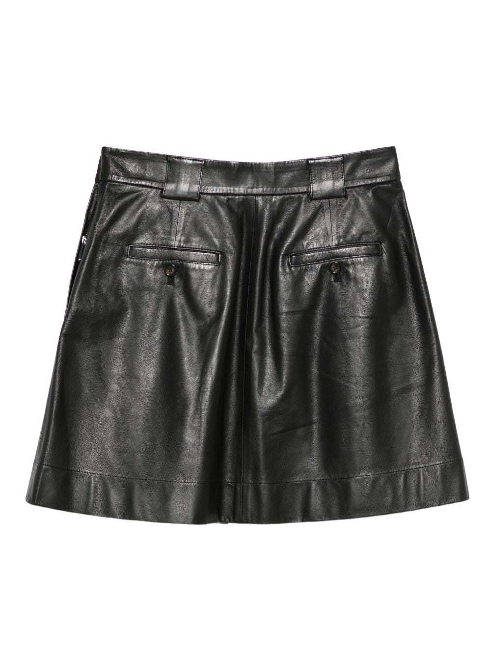 EMPORIO ARMANI Leather Mini Skirt