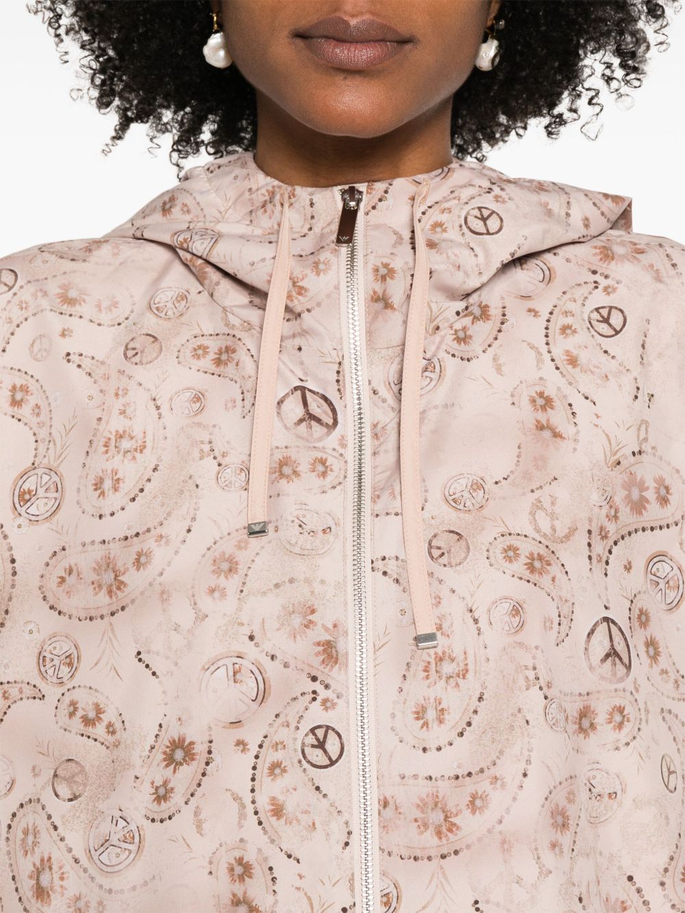 EMPORIO ARMANI Printed Blouson Jacket for Women - SS25