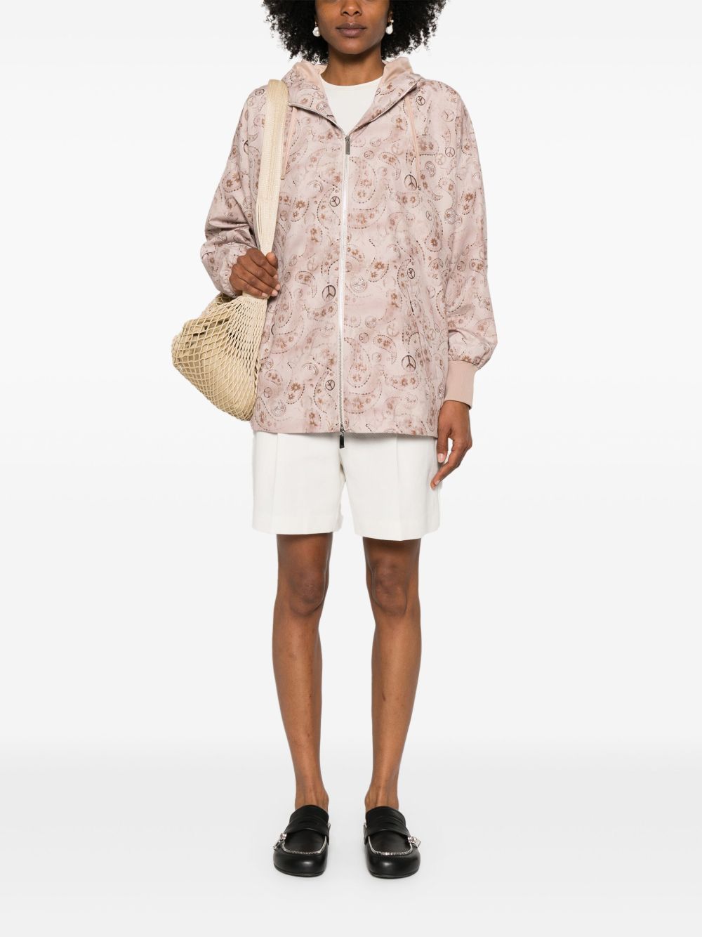 EMPORIO ARMANI Printed Blouson Jacket for Women - SS25