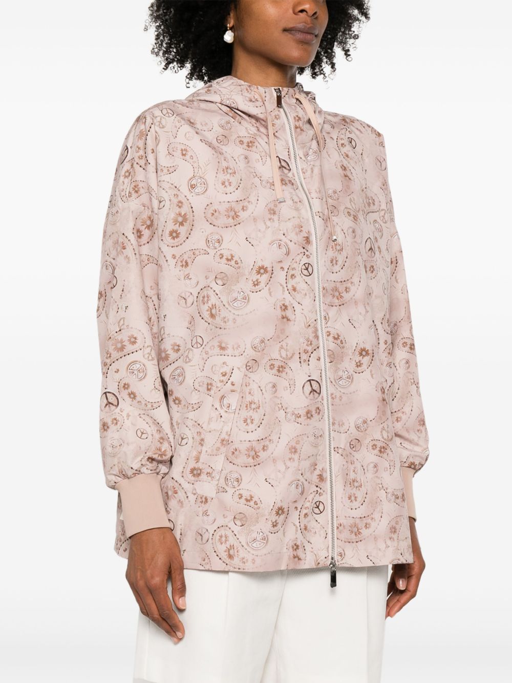 EMPORIO ARMANI Printed Blouson Jacket for Women - SS25
