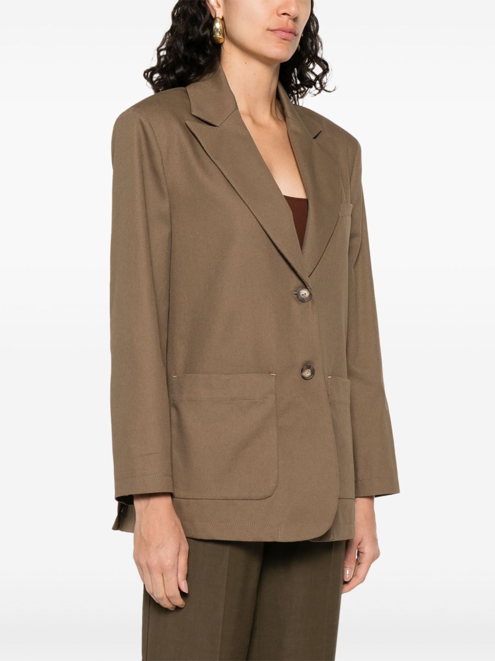 EMPORIO ARMANI Women's Cotton Caban Jacket