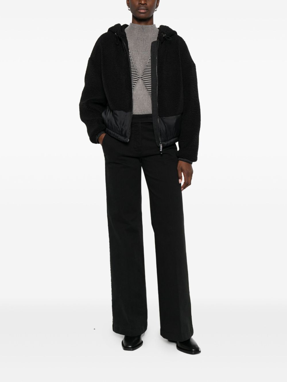 EMPORIO ARMANI Drawstring Hood Jacket for Women