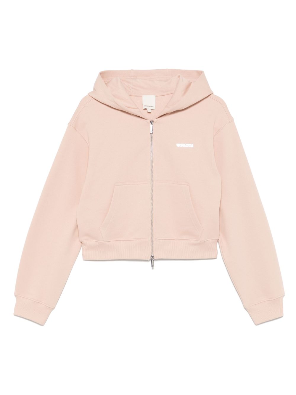 EMPORIO ARMANI Zipped Hoodie with Drop Shoulders for Women