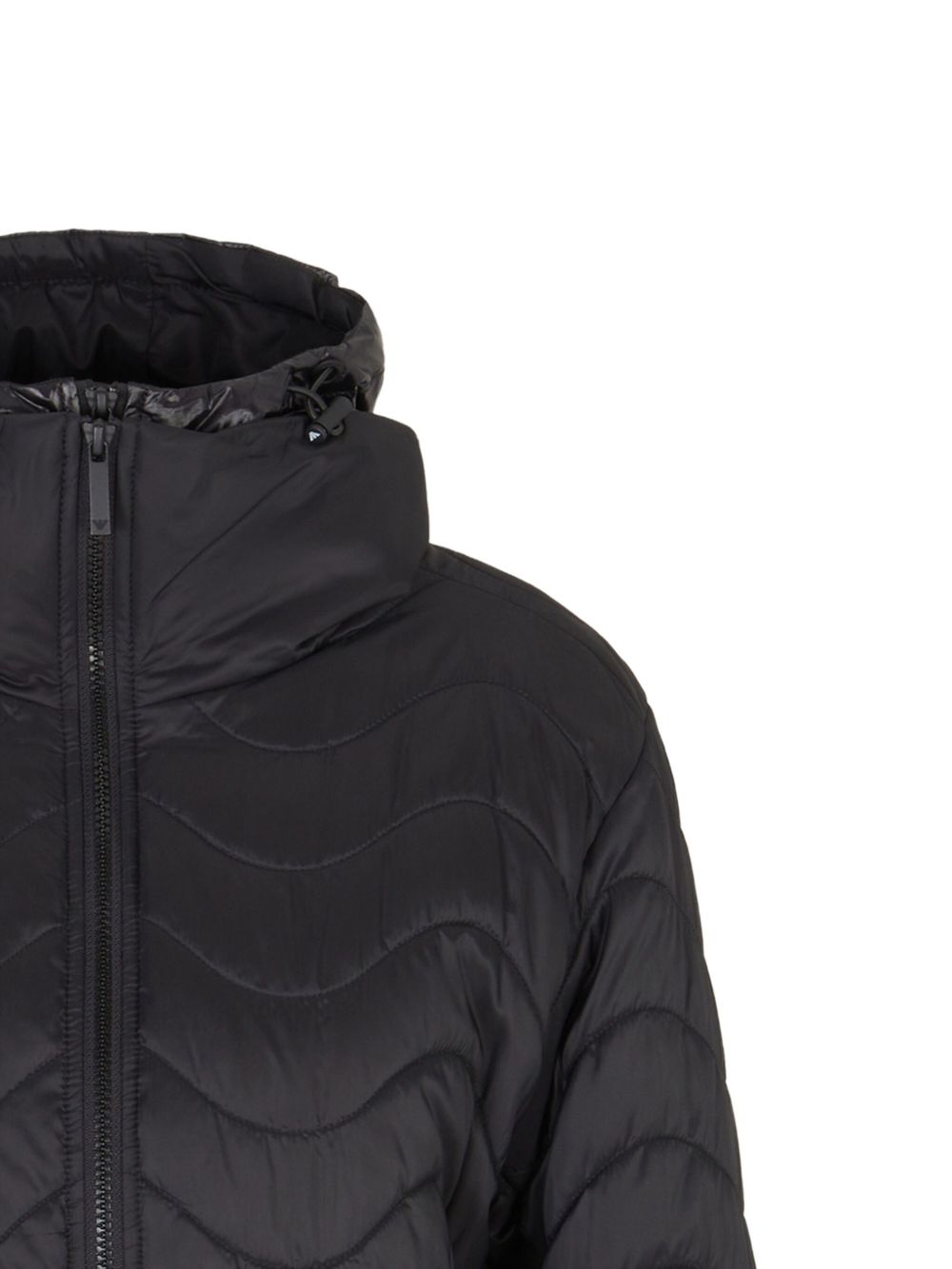EMPORIO ARMANI Nylon Midi Down Jacket for Women