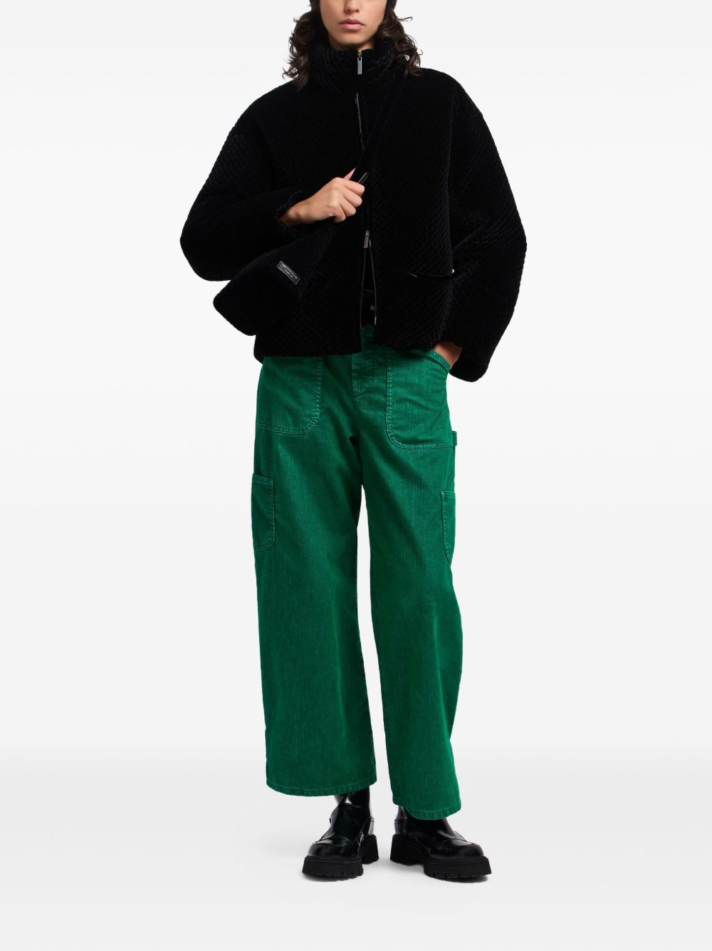 EMPORIO ARMANI Stand-Up Collar Jacket