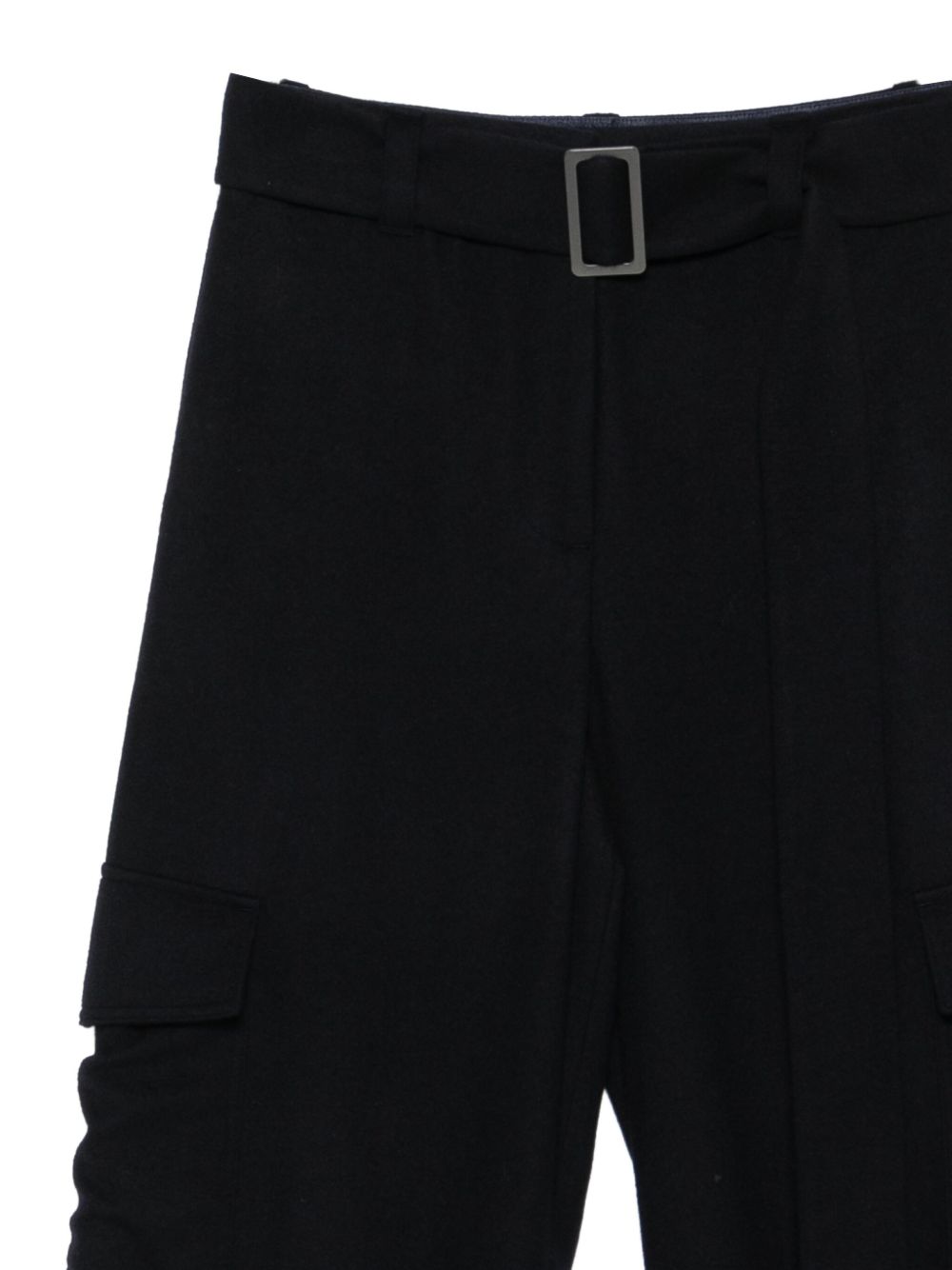 EMPORIO ARMANI High-Waisted Virgin Wool Blend Trousers