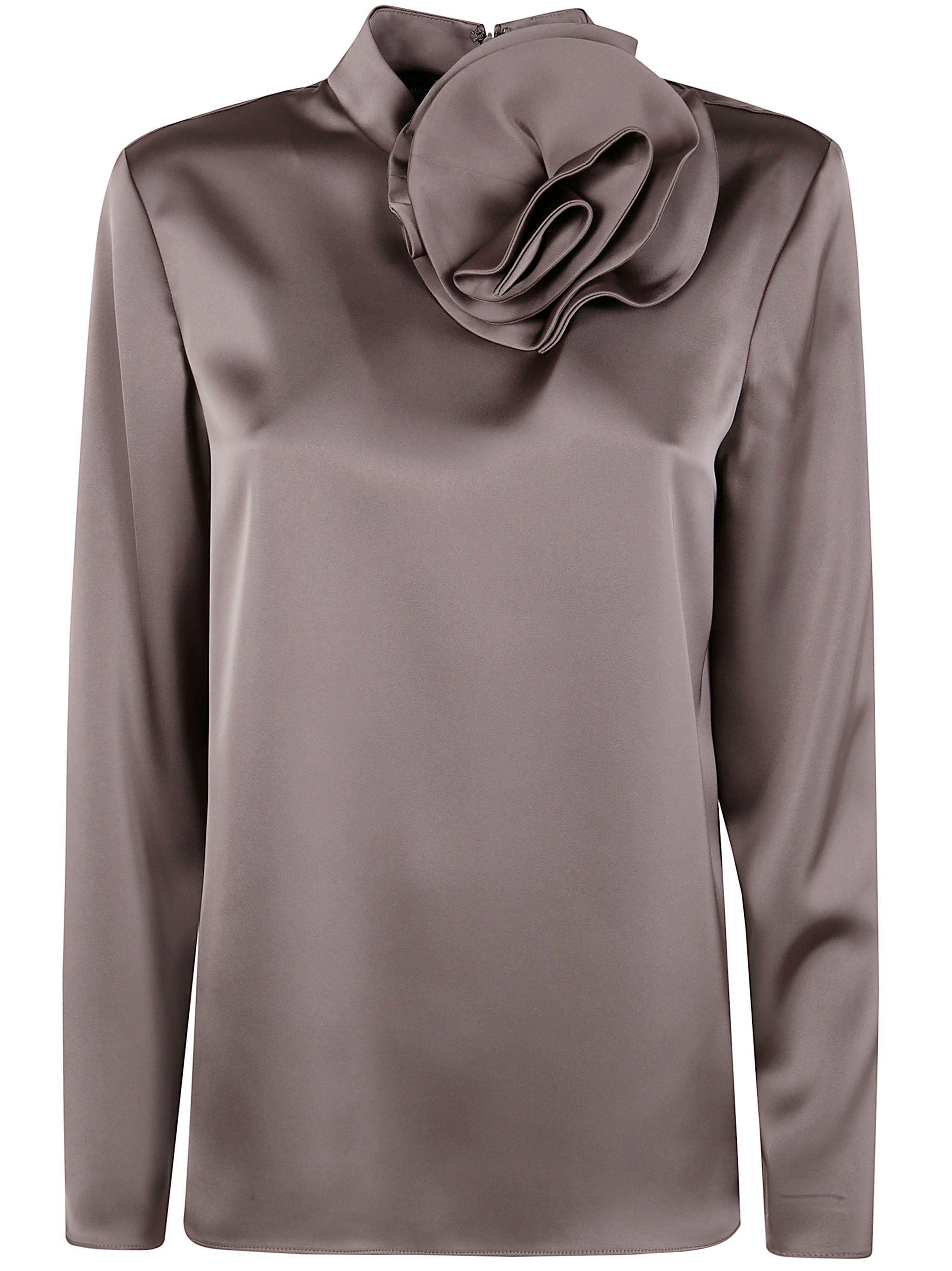 EMPORIO ARMANI Women's Bow Collar Shirt