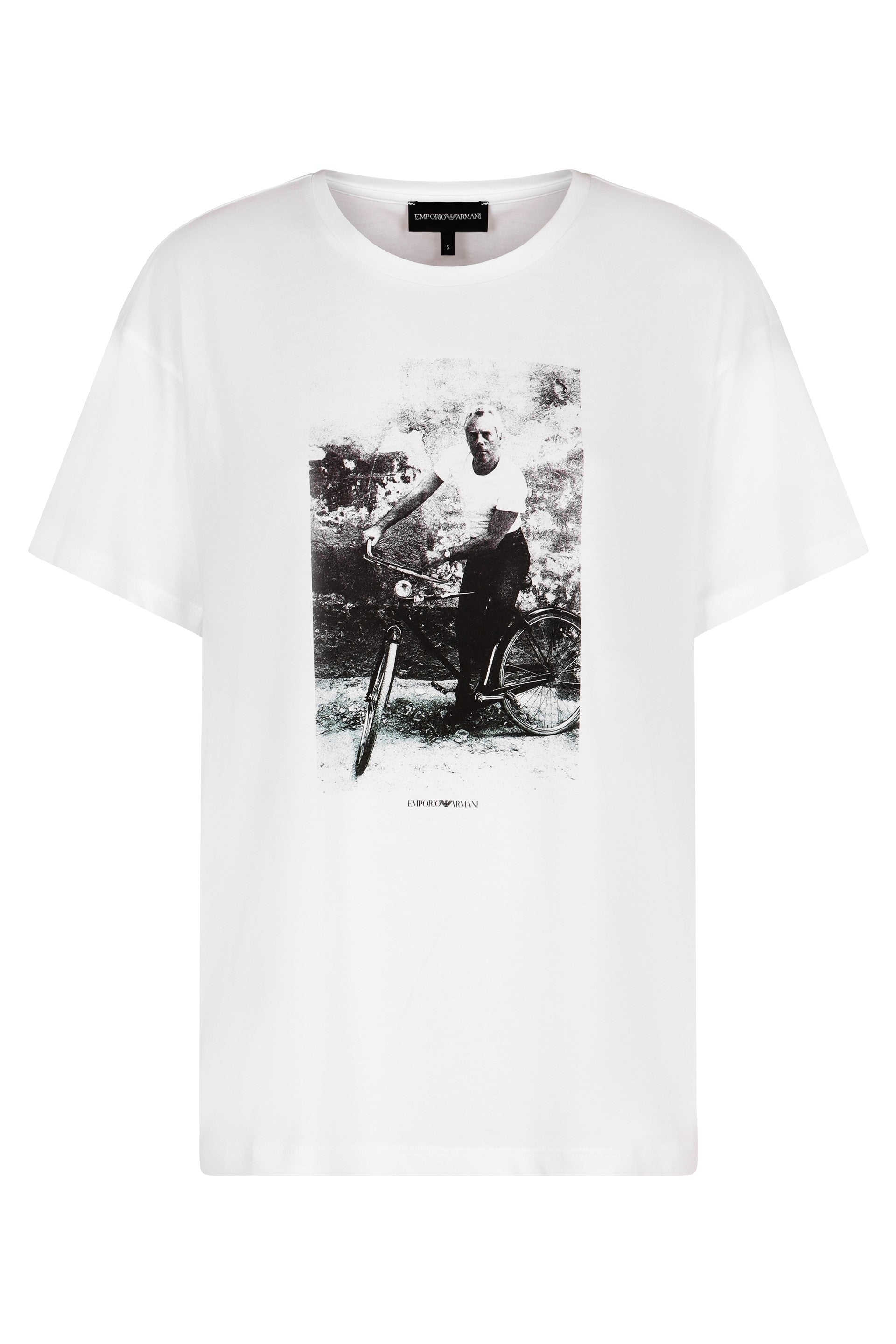 EMPORIO ARMANI Printed Cotton T-Shirt