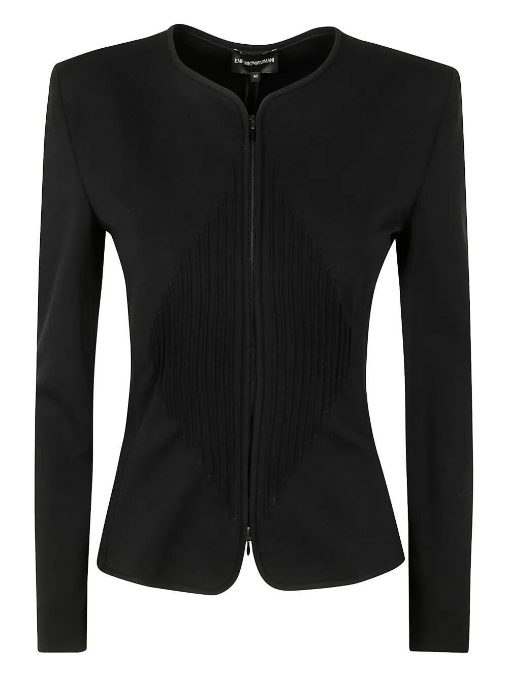 EMPORIO ARMANI Milan Stitch Shoulder Pads Jacket - Women's Outerwear