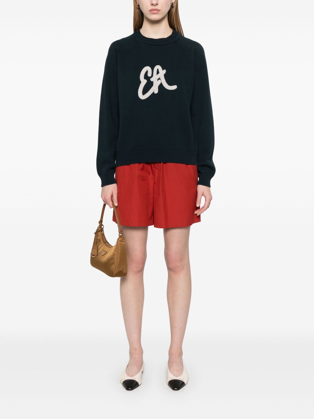 EMPORIO ARMANI Logo Cotton Blend Sweatshirt - Women’s