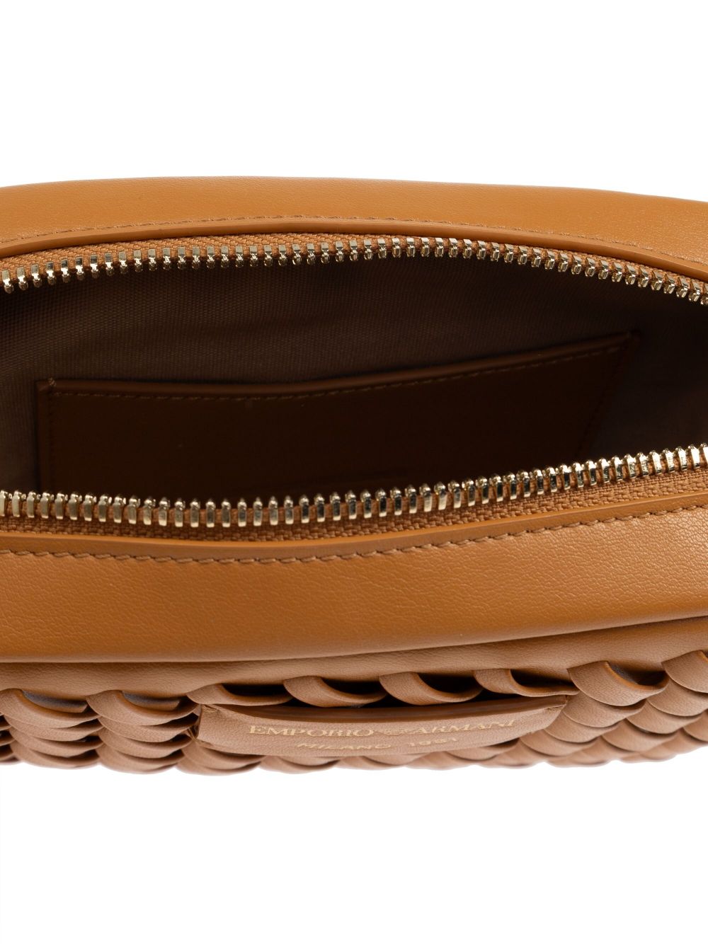 E'CLAT Mini Leather Camera Handbag with Chain-Link Strap