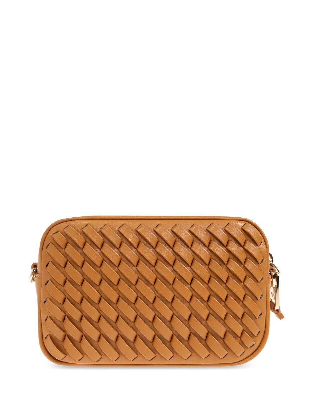 E'CLAT Mini Leather Camera Handbag with Chain-Link Strap