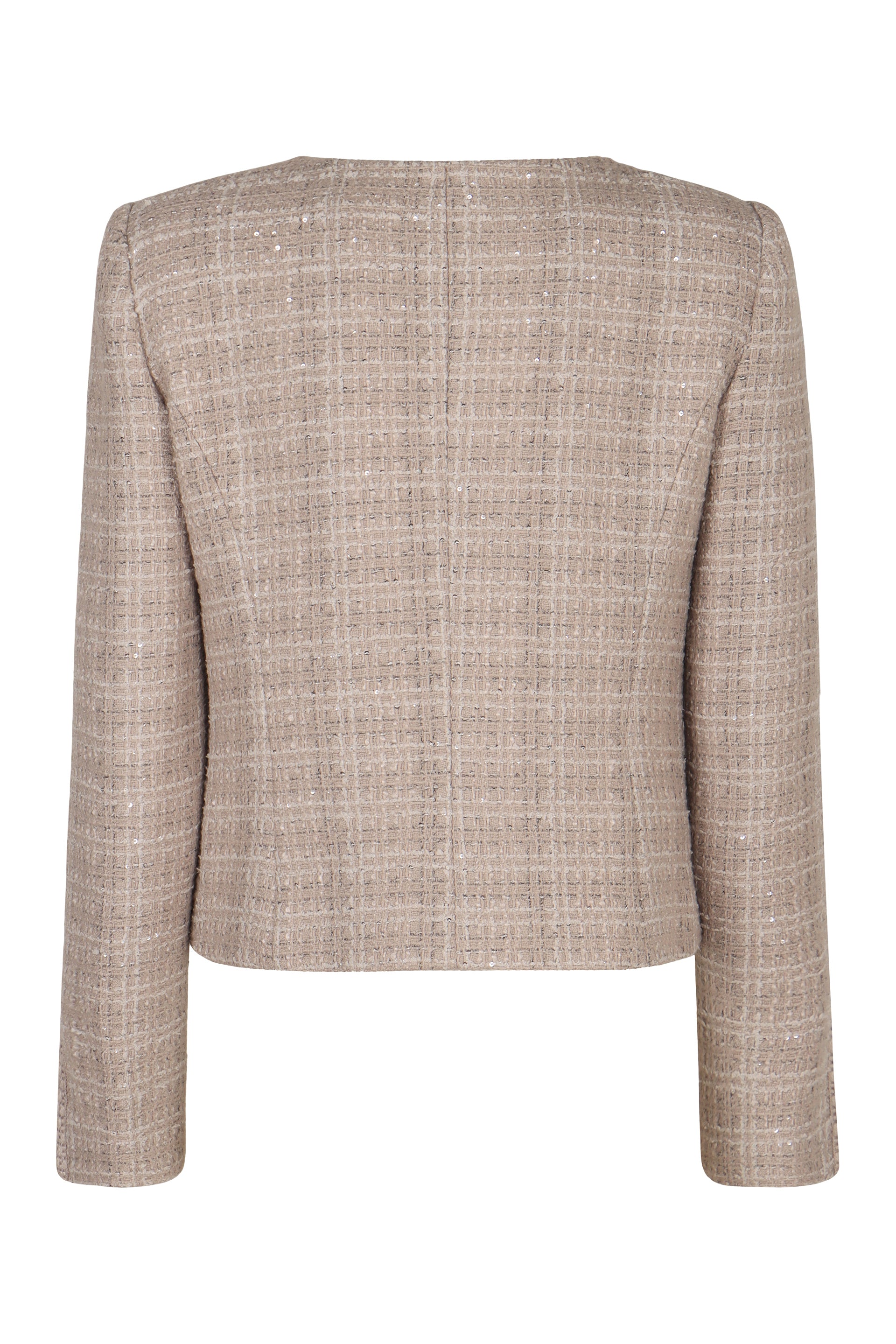 EMPORIO ARMANI Cotton Sequin Embellished Jacket for Women