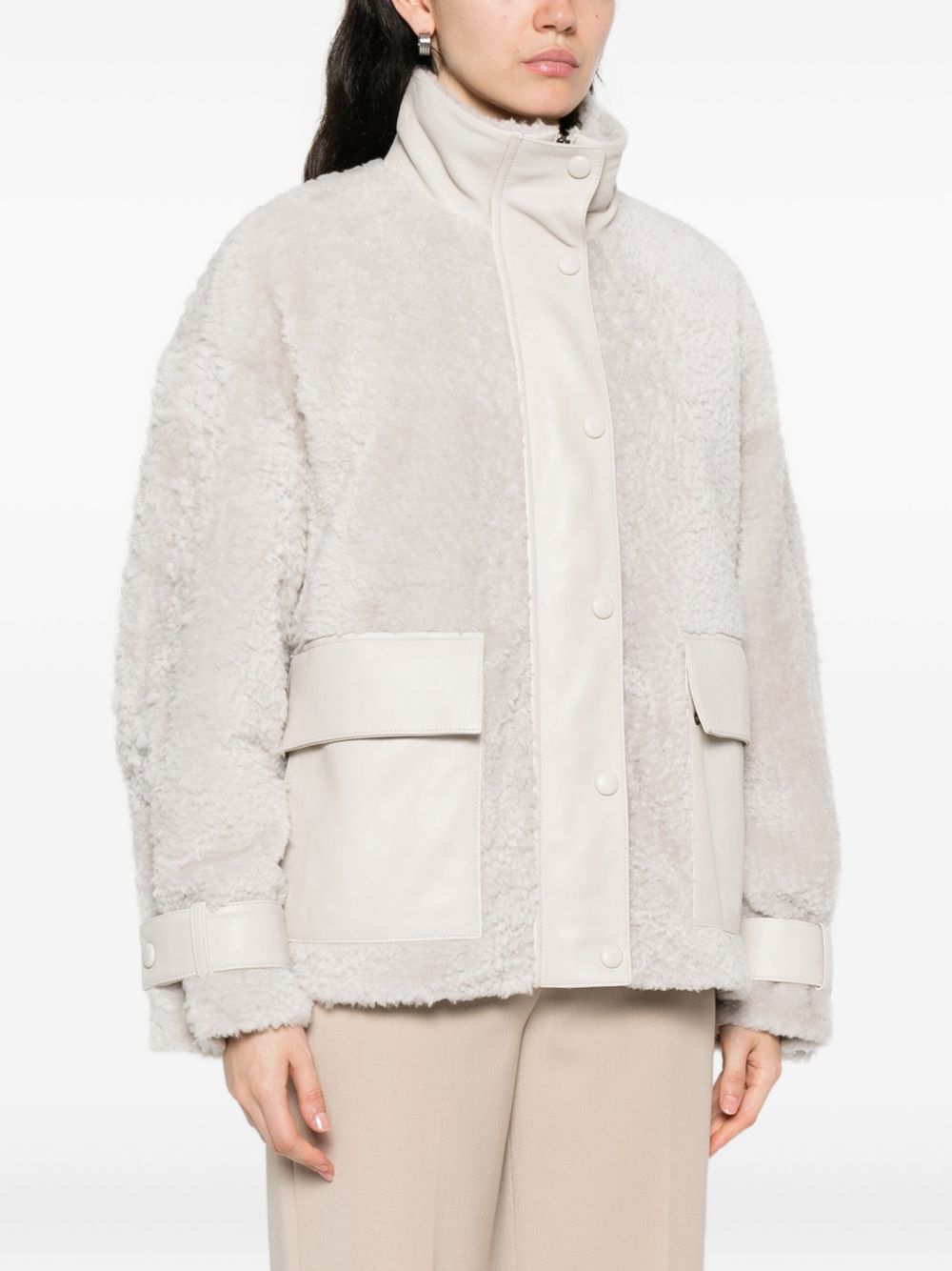 EMPORIO ARMANI Silk Mini Jacket for Women - Fall/Winter 2025