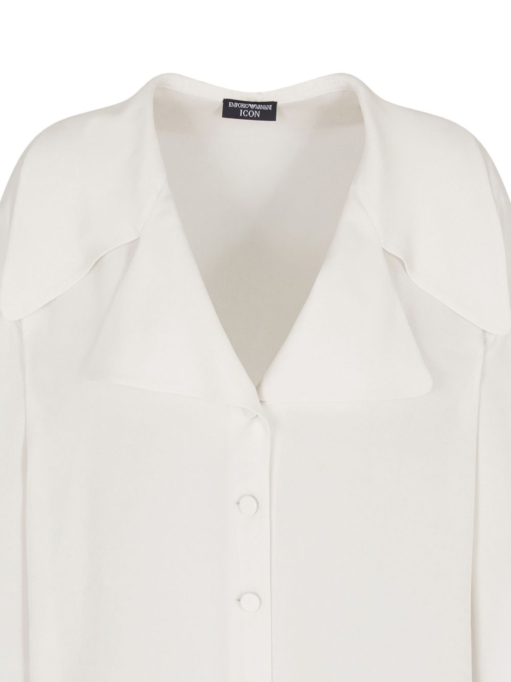 EMPORIO ARMANI Silk Shirt with Wide Collar for Women