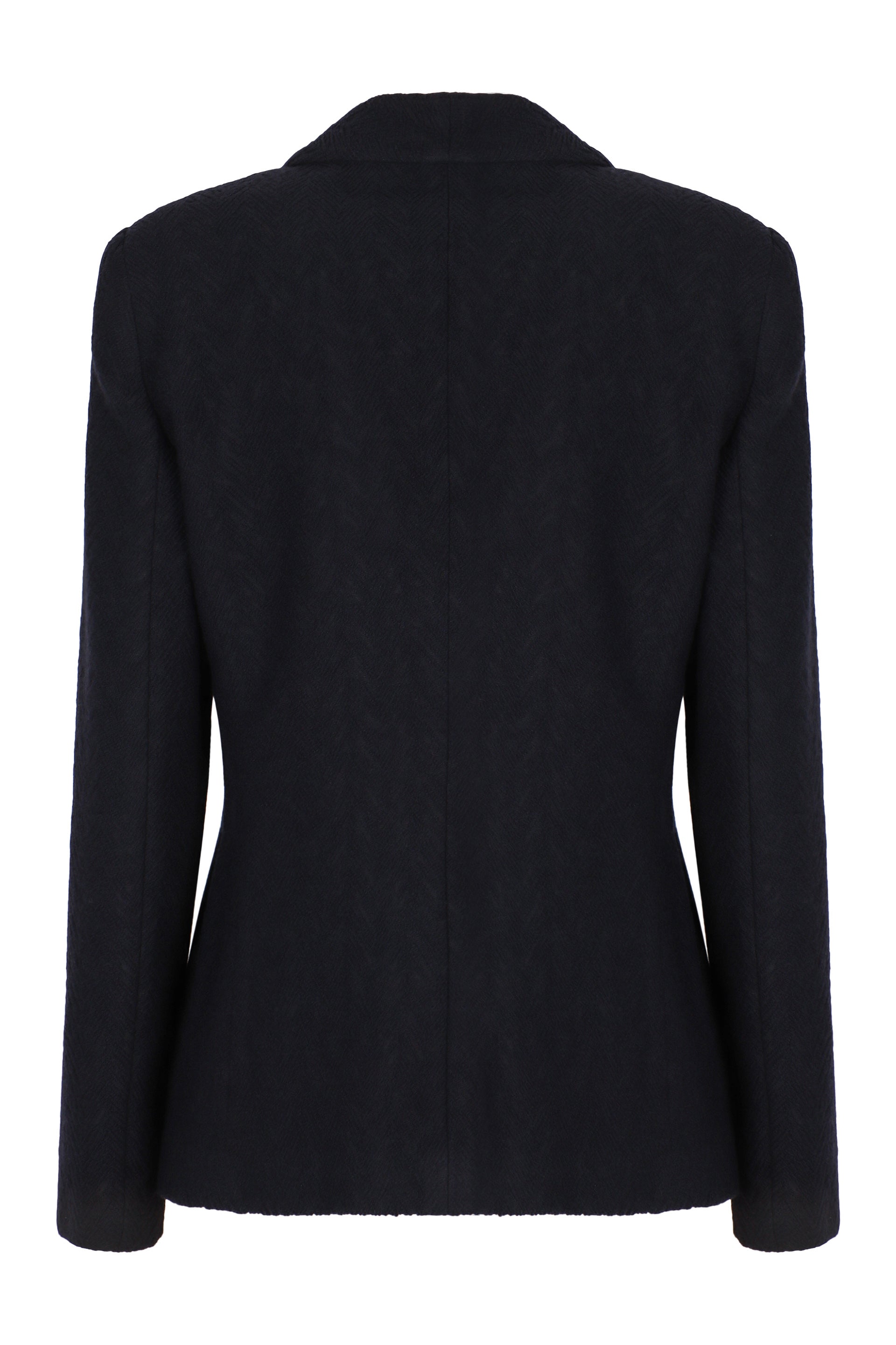 EMPORIO ARMANI Chevron Single-Breasted Blazer