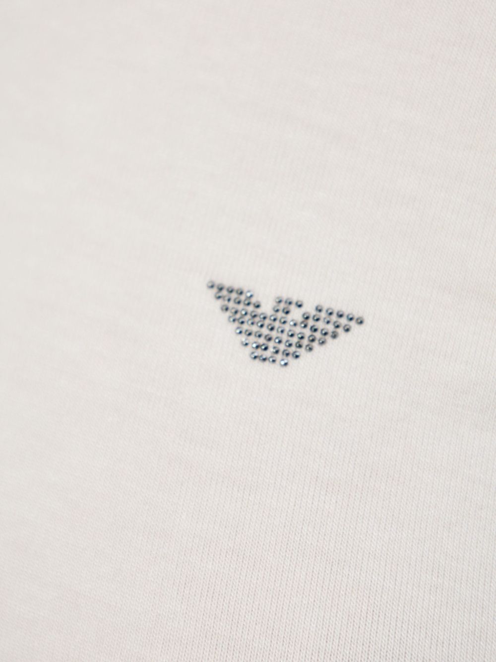 EMPORIO ARMANI Silk Long Sleeve Top with Logo Detail