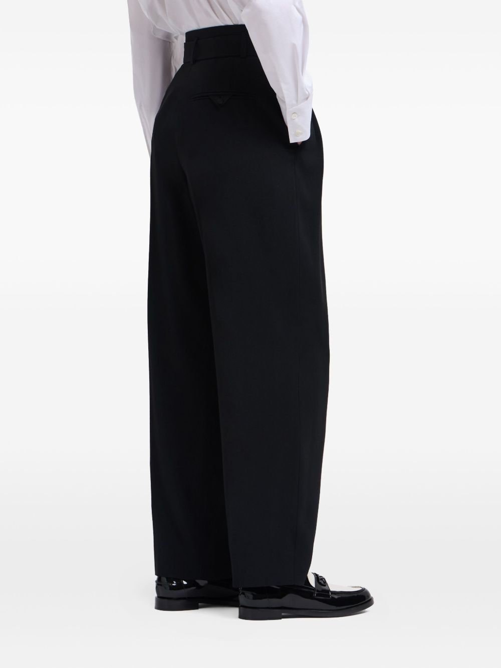 EMPORIO ARMANI High Waist Belted Trousers for Women