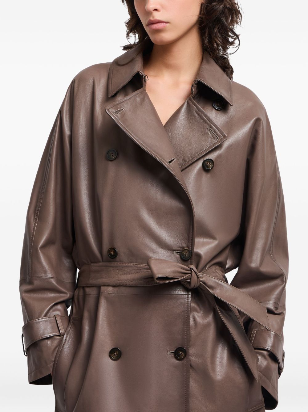 EMPORIO ARMANI Belted Double-Breasted Jacket for Women