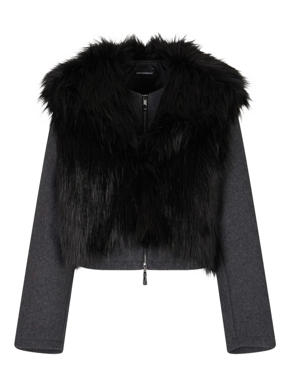 EMPORIO ARMANI Faux-Fur Zip Front Jacket for Women
