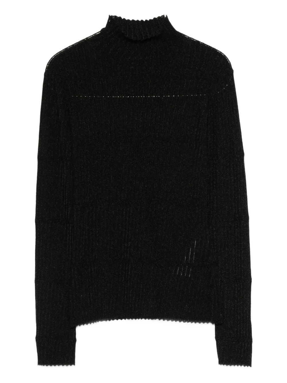 EMPORIO ARMANI Womens High Neck Ribbed Knit Turtle-Neck Sweater