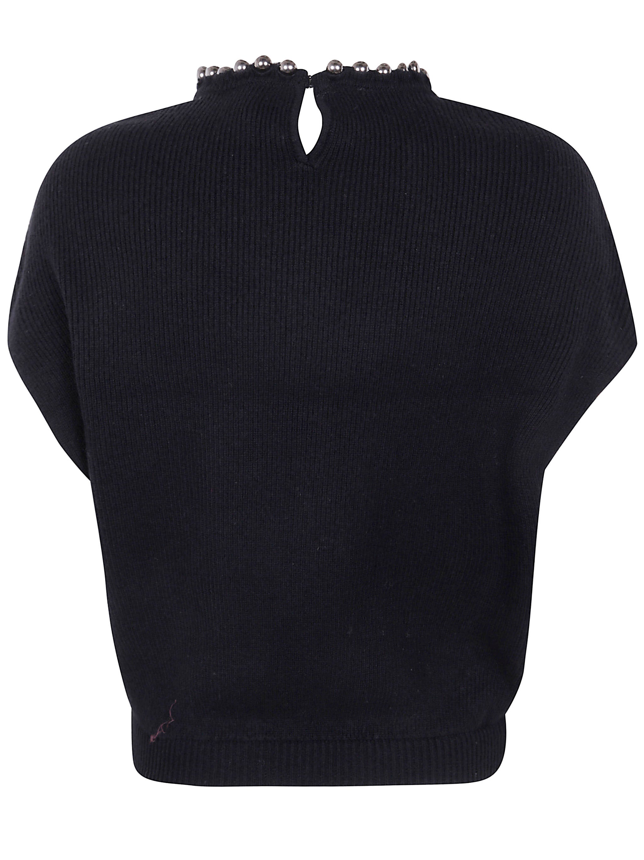 EMPORIO ARMANI Kimono Sweater with Pearl Details - Women's