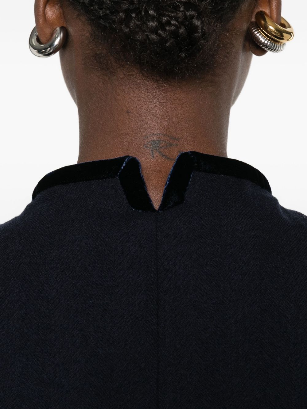 EMPORIO ARMANI Vintage-Inspired Wool Blazer Jacket for Women - FW25