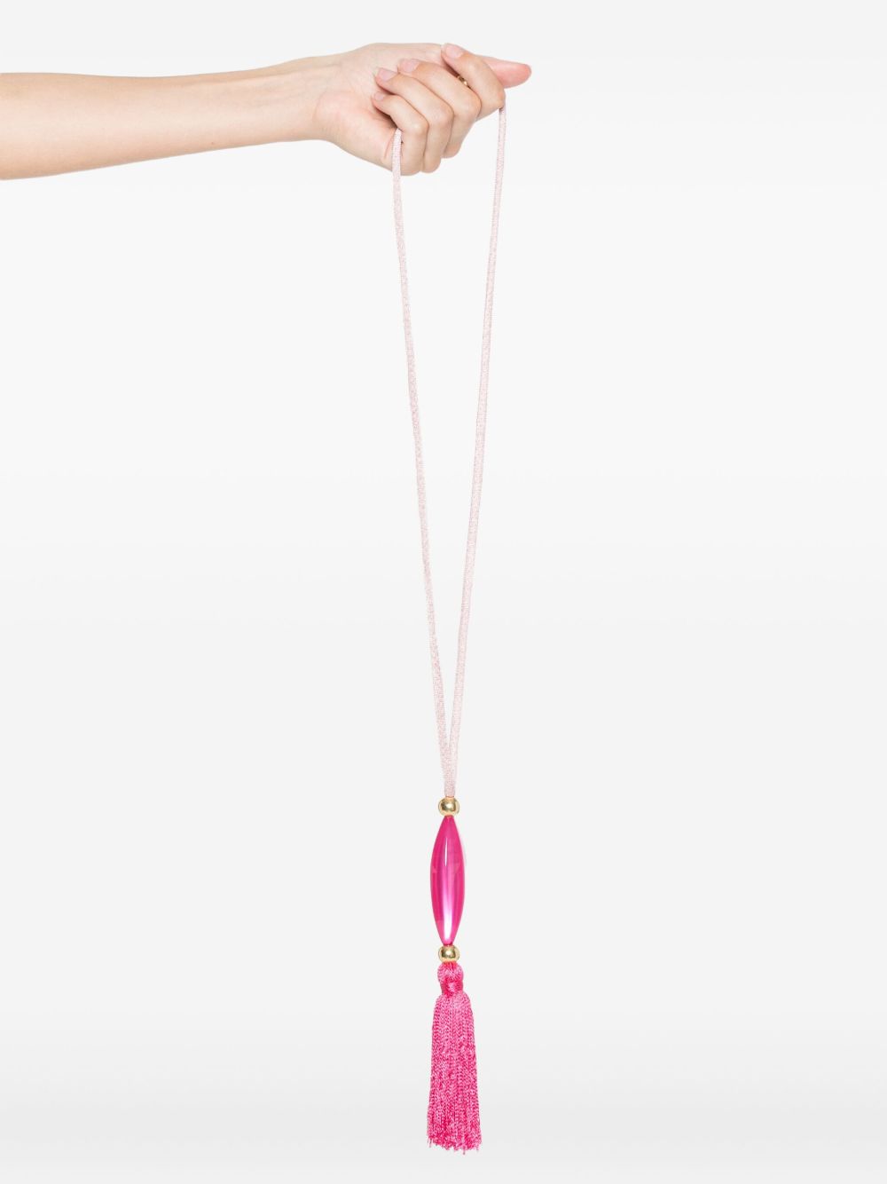 EMPORIO ARMANI Tassel Embellished Jewelry Necklace - Adjustable Length