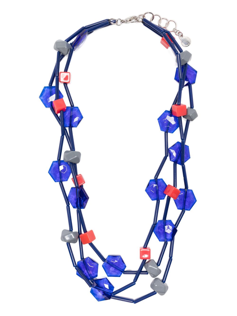 EMPORIO ARMANI Chic Beaded Necklace with Lobster Claw Fastening