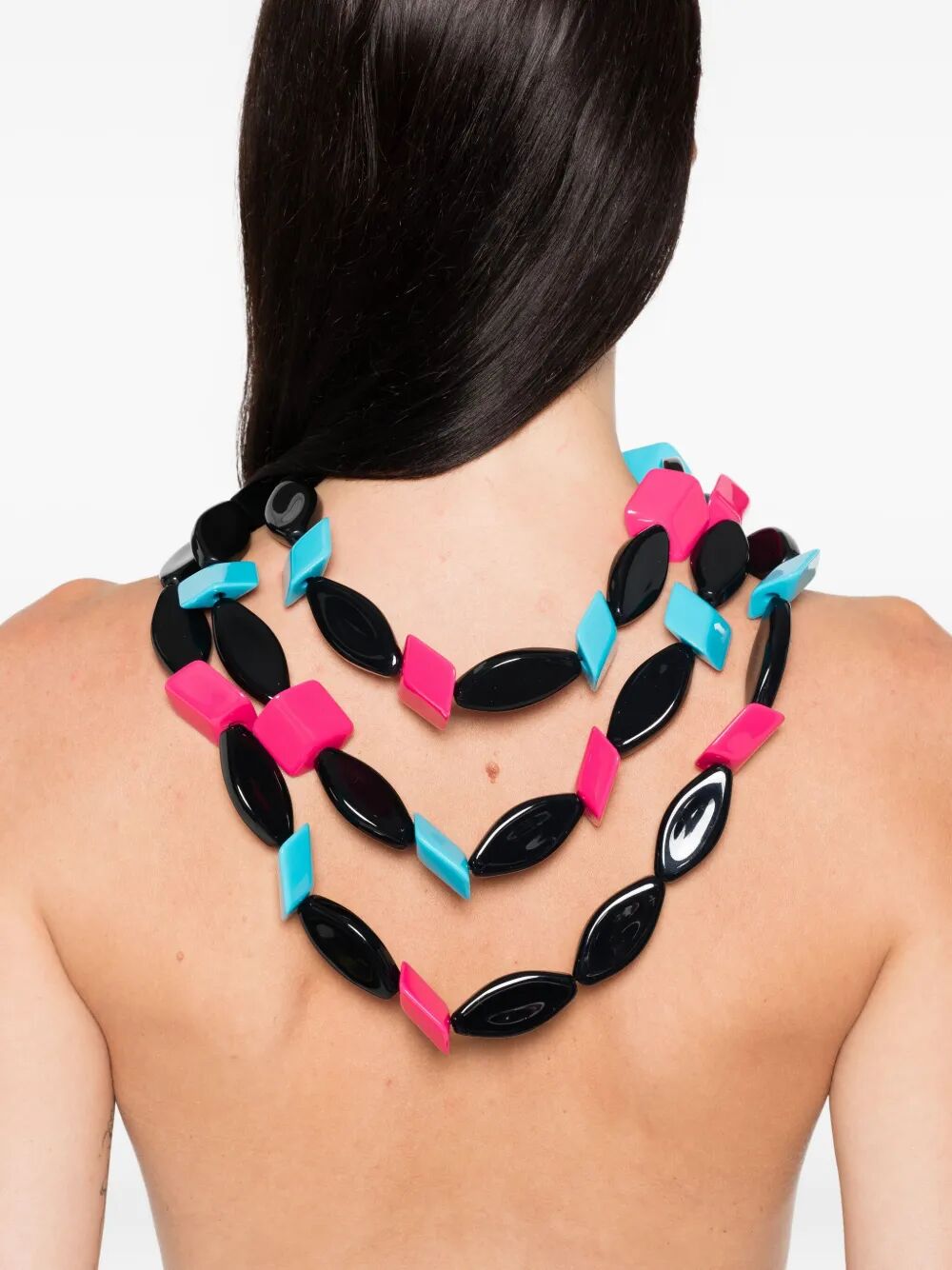 EMPORIO ARMANI Three Strand Statement Necklace