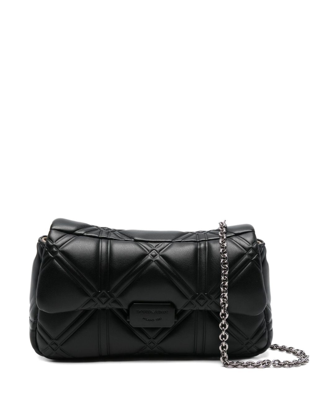 EMPORIO ARMANI Quilted Chain-Link Shoulder Handbag
