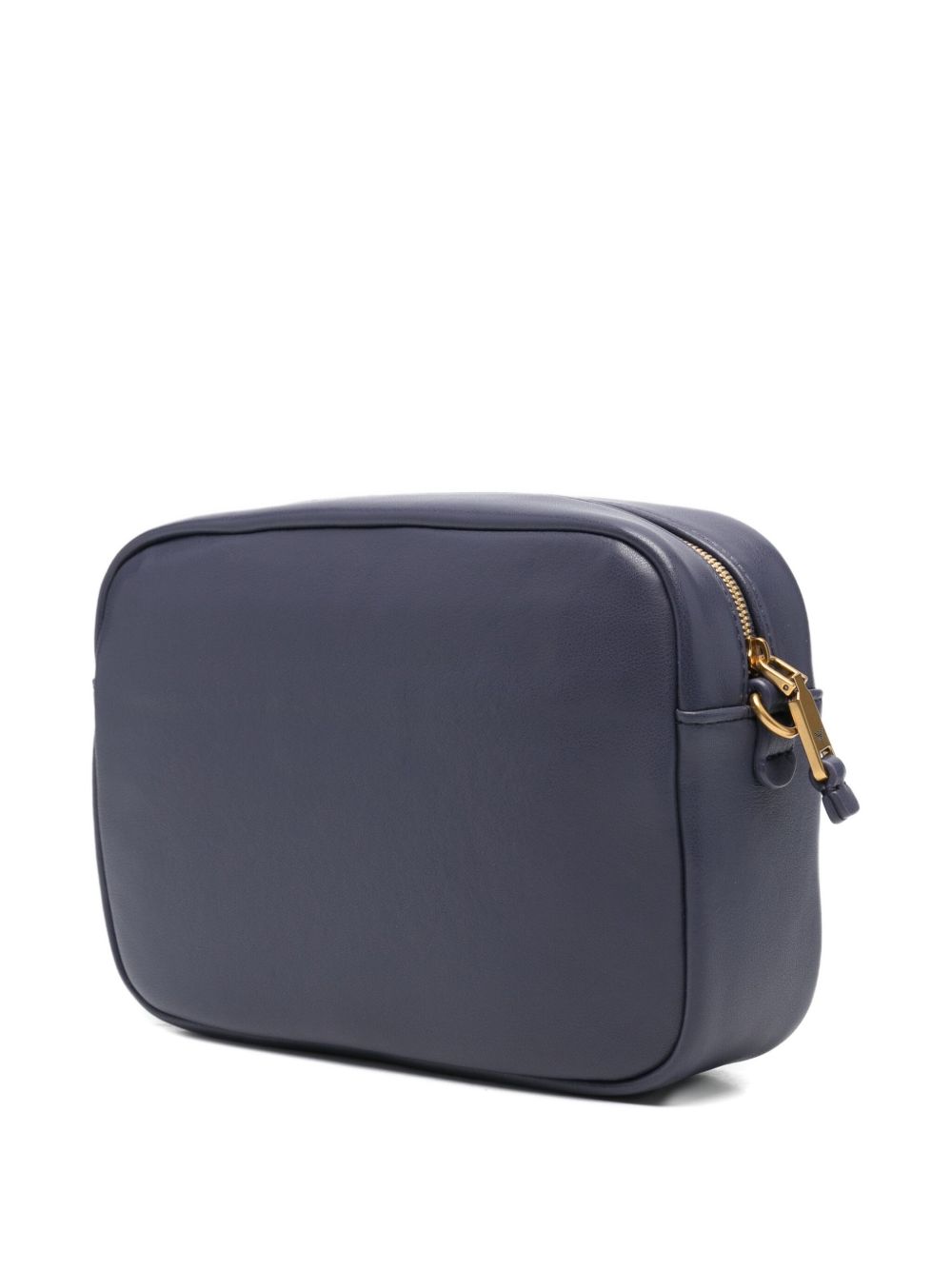 EMPORIO ARMANI Leather Top Zip Handbag with Adjustable Shoulder Strap