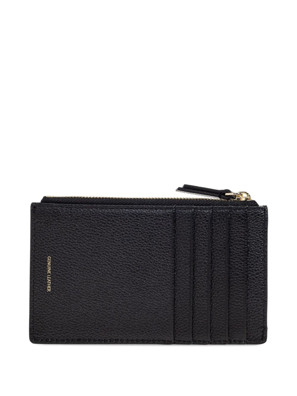 EMPORIO ARMANI Leather Card Case with Zip Fastening