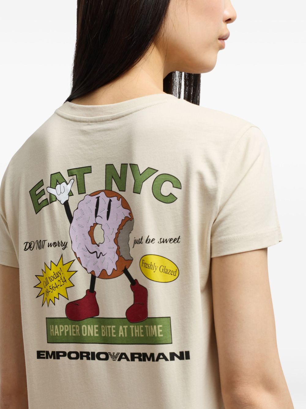 EMPORIO ARMANI Logo Cotton T-Shirt - Short Sleeves