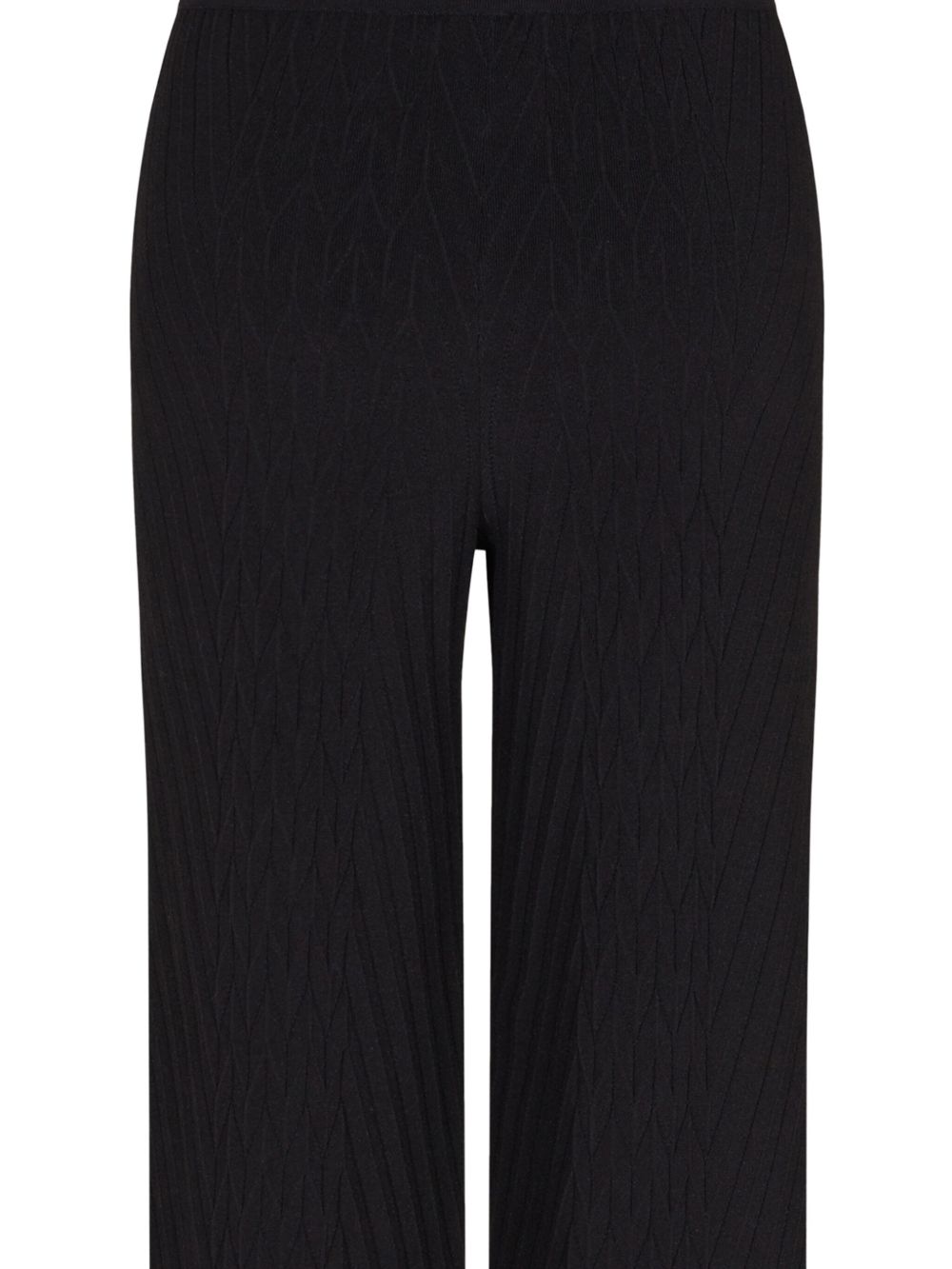 EMPORIO ARMANI High Waist Pleated Wide Leg Trousers - Size 4
