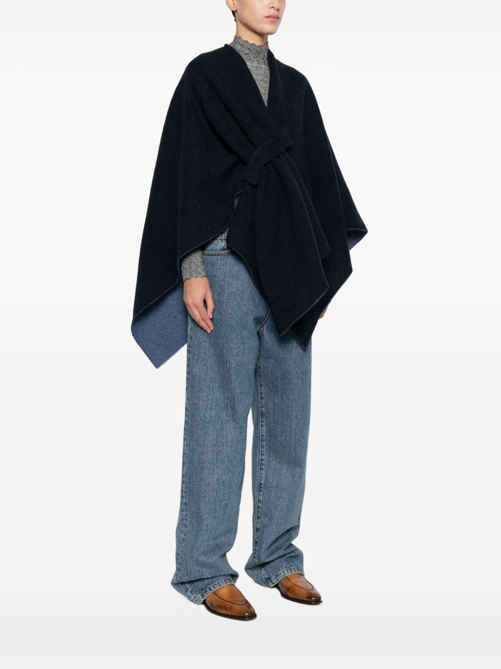 EMPORIO ARMANI Women's Wool Cape for FW25