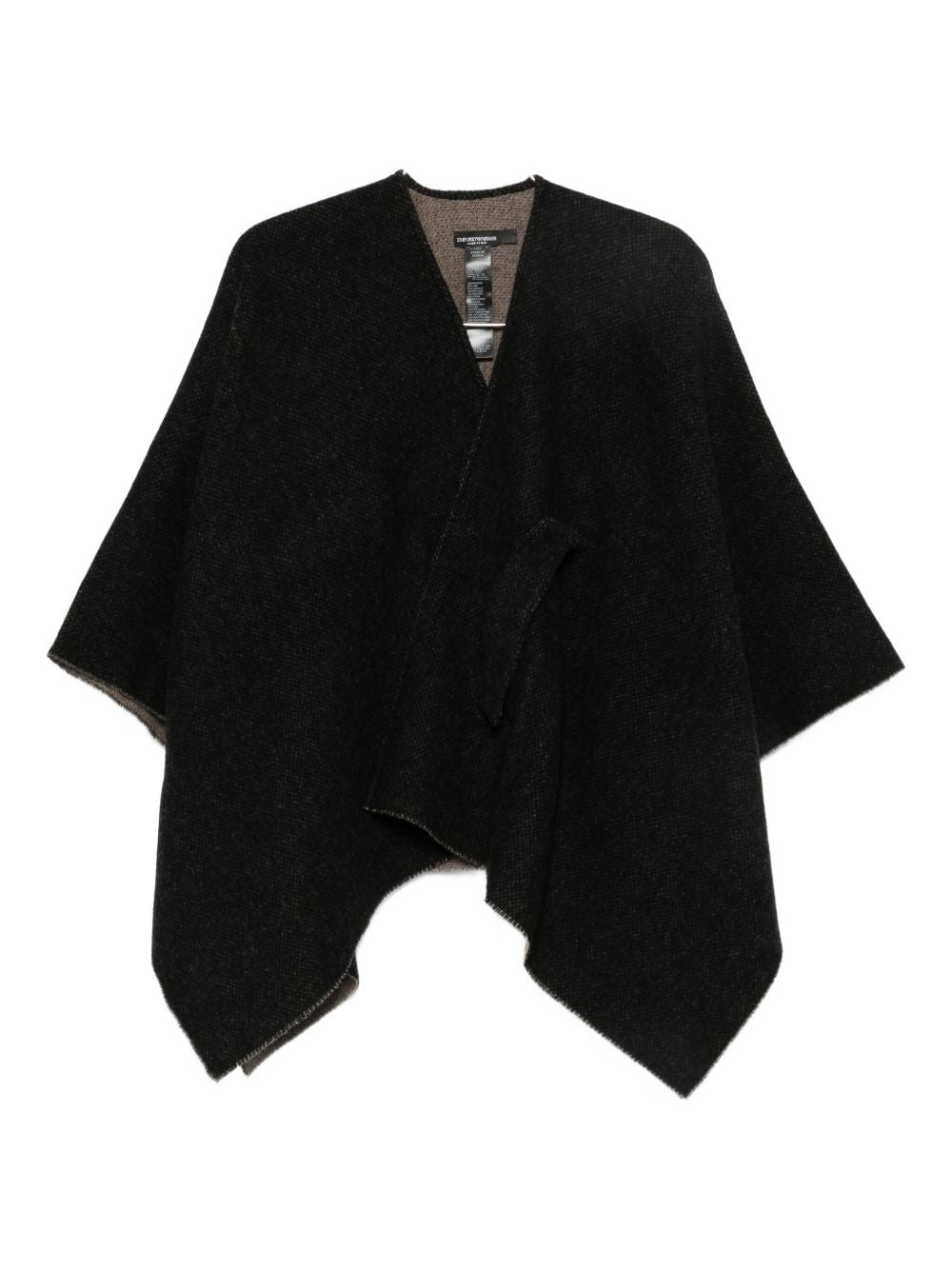 EMPORIO ARMANI Elegant Wool Cape for Women - FW25 Collection