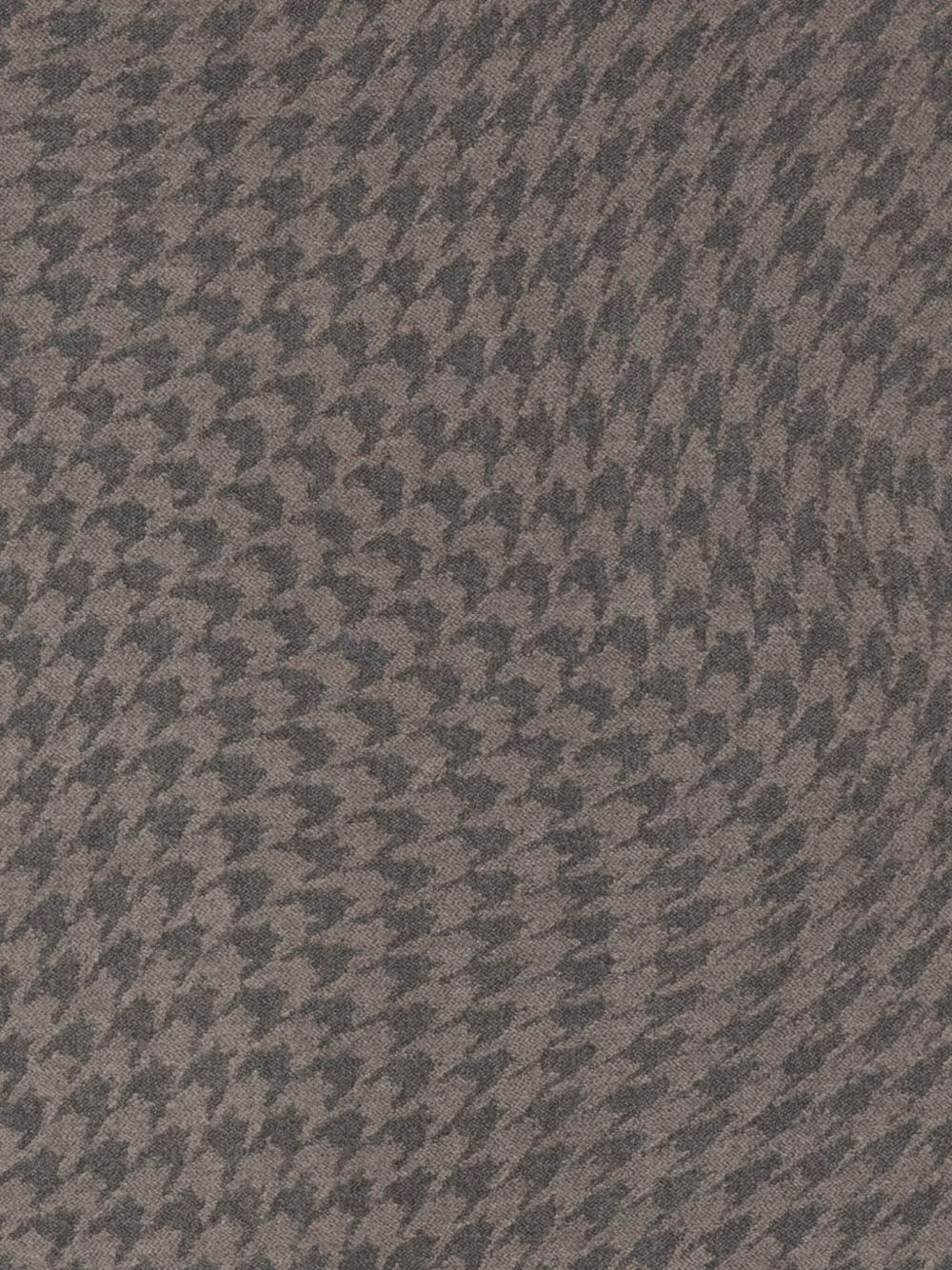 EMPORIO ARMANI Wool Scarf with Houndstooth Pattern and Fringed Edges