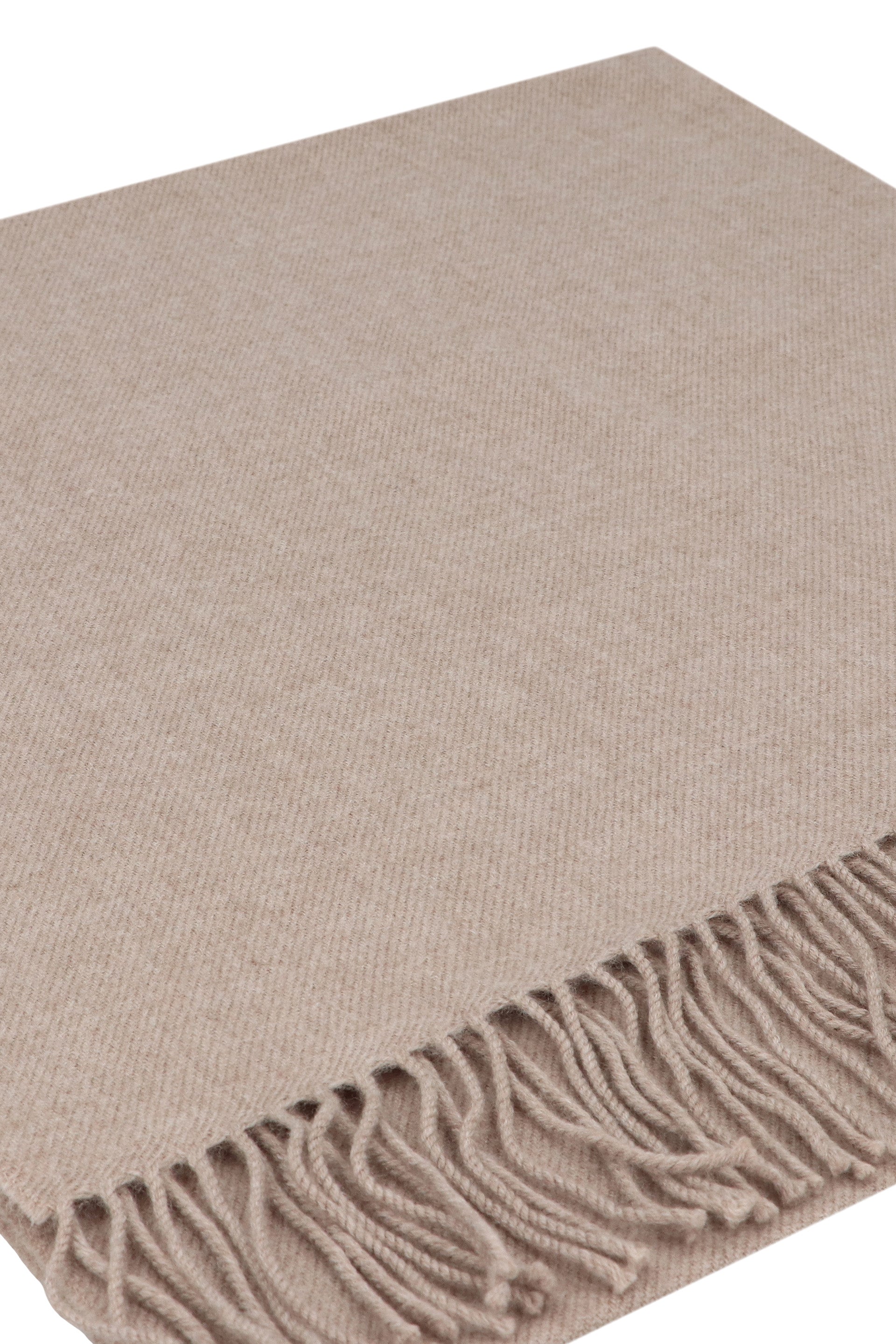 EMPORIO ARMANI Wool Stole 50x240 cm with Fringed Bottom