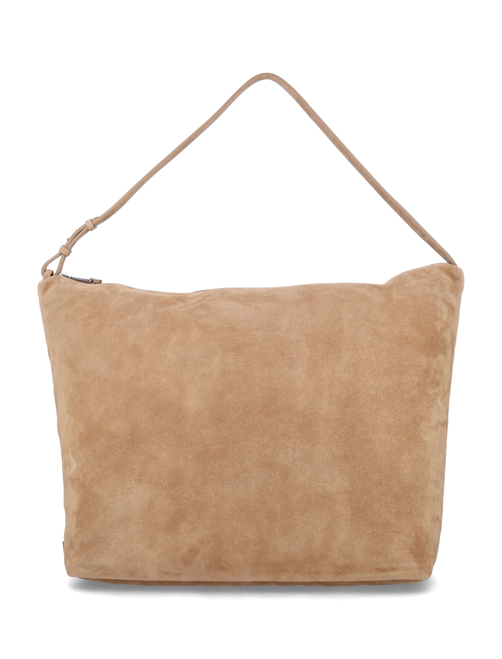 EMPORIO ARMANI Suede Hobo Handbag - 38 cm x 44 cm x 16 cm